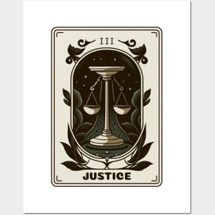 Justice Tarot Posters and Art